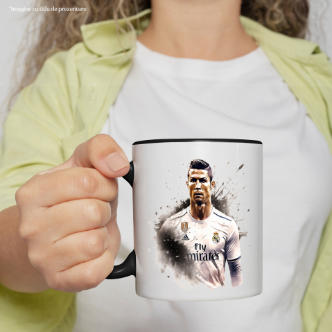Cana_794_B	Cana Cu Cristiano Ronaldo, Football, Jucator, Celebritate, Sport, Multicolor 330 ml, Ceramica cu Maner Negru	"<p>Cana Cu Cristiano Ronaldo, Football, Jucator, Celebritate, Sport, Multicolor [2]
