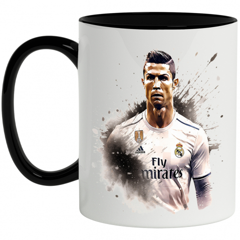 Maner Negru - Cana_794_B	Cana Cu Cristiano Ronaldo, Football, Jucator, Celebritate, Sport, Multicolor 330 ml, Ceramica cu Maner Negru	"<p>Cana Cu Cristiano Ronaldo, Football, Jucator, Celebritate, Sport, Multicolor