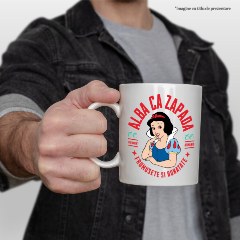 Cana Cu Alba ca Zapada - Basm Fermecat, Ceramica, 330ML [2]