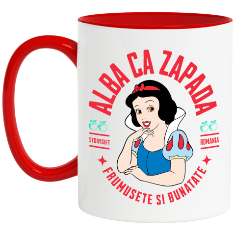 Desene Animate - Cana Cu Alba ca Zapada - Basm Fermecat, Ceramica, 330ML