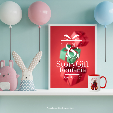 Cana cu Animal In Costum Rosu Similar cu Deadpool, Flacari, Peronalizata cu Numele si Poza Animalului Tau cu Maner Rosu [7]