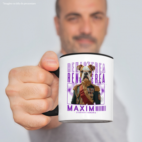 Cana cu Animal Veteran de Razboi, Peronalizata cu Numele si Poza Animalului Tau cu Maner Negru [3]