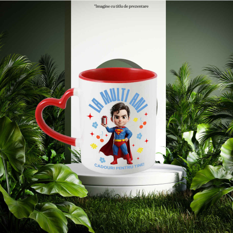 Cana Cu Aniversare Superman – Cadouri Unice, Ceramica, 330ML [2]