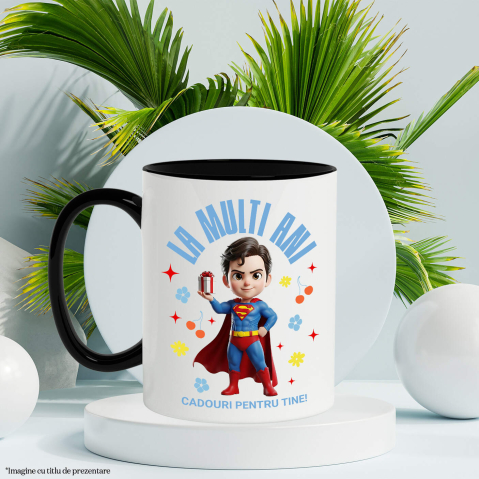 Cana Cu Aniversare Superman – Cadouri Unice, Ceramica, 330ML [3]