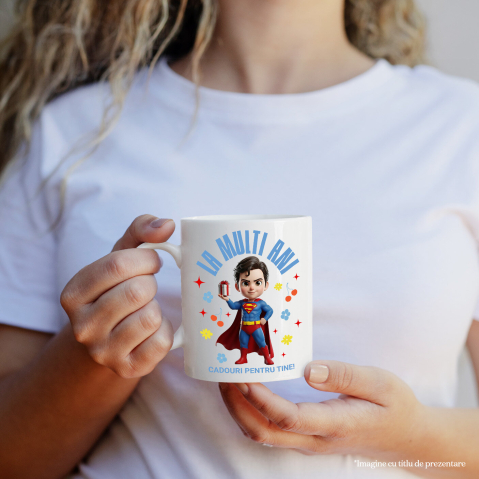 Cana Cu Aniversare Superman – Cadouri Unice, Ceramica, 330ML [1]