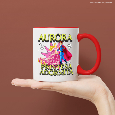 Cana Cu Aurora si Printul – Noaptea Dansului Magic, Ceramica, 330ML [1]