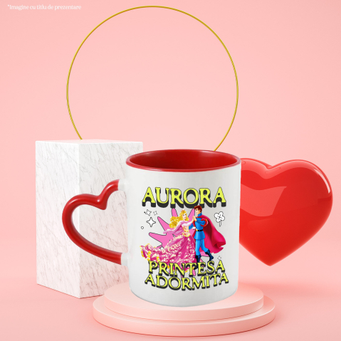 Cana Cu Aurora si Printul – Noaptea Dansului Magic, Ceramica, 330ML [3]