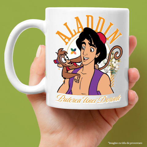 Cana Cu Aventura lui Alladin si Maimuta Nazdravana, Ceramica, 330ML [1]