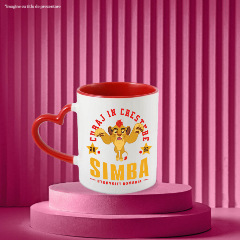 Cana Cu Aventuri cu Simba, Ceramica, 330ML [2]
