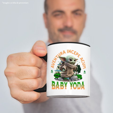 Cana Cu Aventuri în Natură cu Baby Yoda din Lumea Disney, Ceramica, 330ML [1]