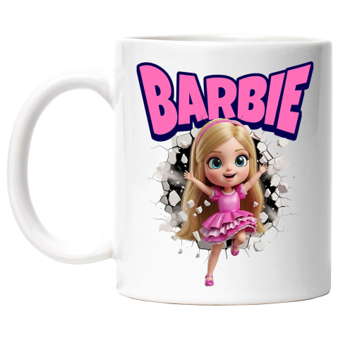 Desene Animate - Cana Cu Barbie - Cadru de Poveste pentru Fanii Magiei, Ceramica, 330ML