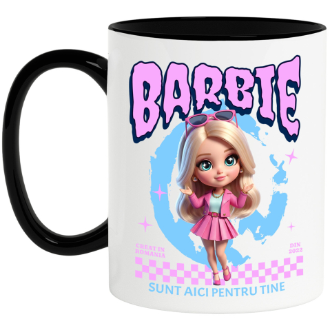 Desene Animate - Cana Cu Barbie Universul Magiei Disney, Ceramica, 330ML
