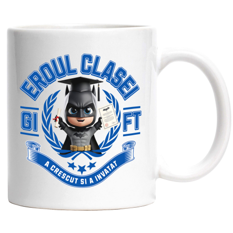Educatie - Cana Cu Batman: Erou La Scoala, Stralucitor In Viata, Ceramica, 330ML