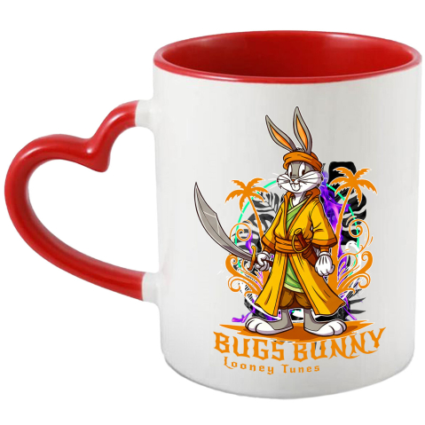 Desene Animate - Cana Cu Bugs Bunny – Eroul Insulei, Ceramica, 330ML