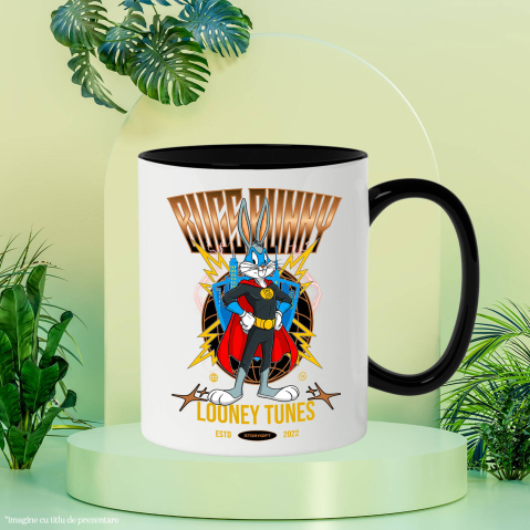 Cana Cu Bugs Bunny in Actiune, Ceramica, 330ML [3]