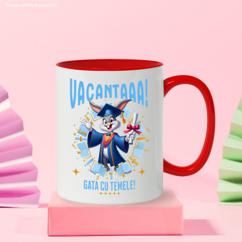 Cana Cu Bugs Bunny si Visele de Vacanta, Ceramica, 330ML [3]