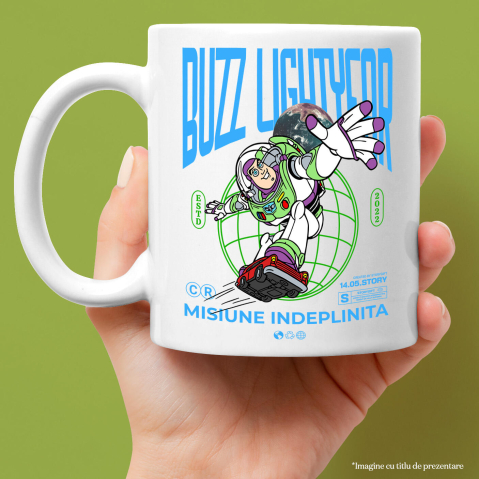 Cana Cu Buzz Lightyear in Actiune, Ceramica, 330ML [1]