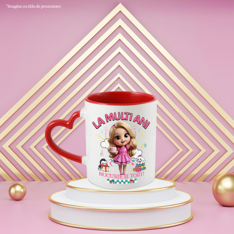 Cana Cu Cadouri Printesa pentru Copii – Tort si Magie, Ceramica, 330ML [1]