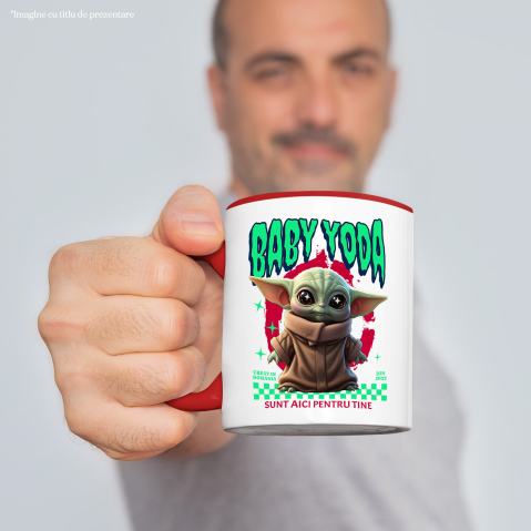 Cana Cu Cadru Baby Yoda Aventuri Disney, Ceramica, 330ML [2]