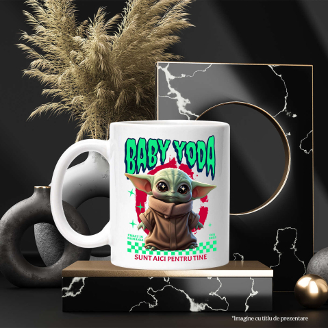 Cana Cu Cadru Baby Yoda Aventuri Disney, Ceramica, 330ML [3]