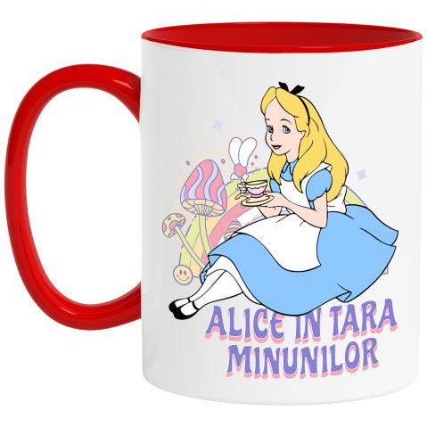 Desene Animate - Cana Cu Calatoria Magica a lui Alice in Taramul Viselor, Ceramica, 330ML