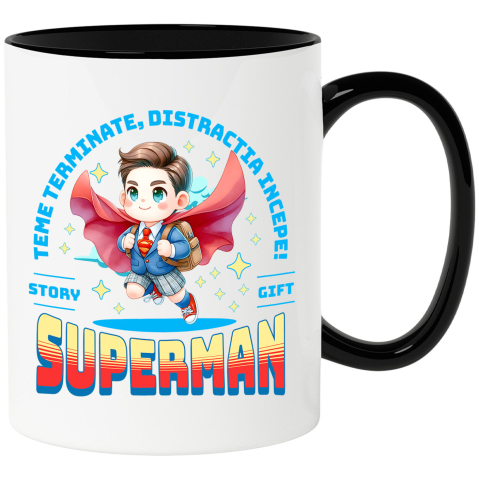 Supereroi - Cana Cu Cresc Invatand cu Superman, Ceramica, 330ML