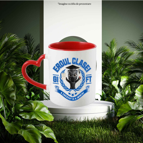 Cana Cu Cu Pantera Neagra, Invatarea E Vesela, Ceramica, 330ML [1]