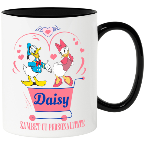 Desene Animate - Cana Cu Daisy și Duck sarbatoresc dragostea, Ceramica, 330ML