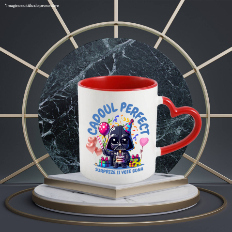 Cana Cu Darth Vader – Cadou, Tort si Multa Bucurie, Ceramica, 330ML [1]