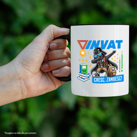 Cana Cu Darth Vader – Putere, Invatare Si Zambet, Ceramica, 330ML [2]