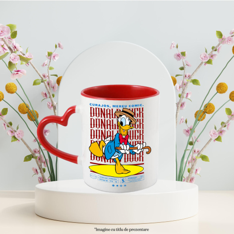 Cana Cu Donald Duck pe ritmuri vesele, Ceramica, 330ML [3]