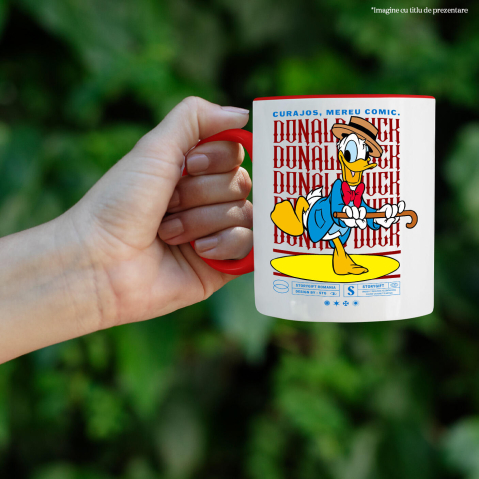 Cana Cu Donald Duck pe ritmuri vesele, Ceramica, 330ML [1]