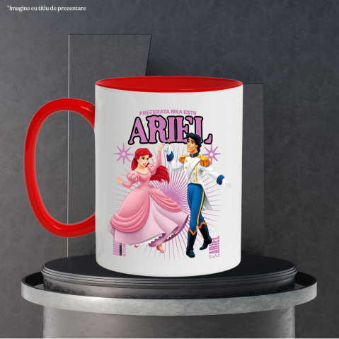 Cana Cu Dragoste si Curaj - Ariel si Printul Eric, Ceramica, 330ML [3]