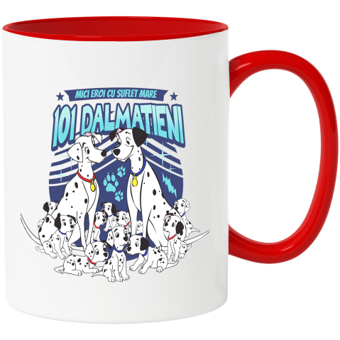 Desene Animate - Cana Cu Dragoste si familie: Dalmatieni, Ceramica, 330ML