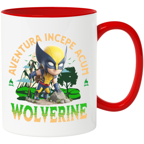 Supereroi - Cana Cu Drumetii Disney alături de Wolverine, Ceramica, 330ML