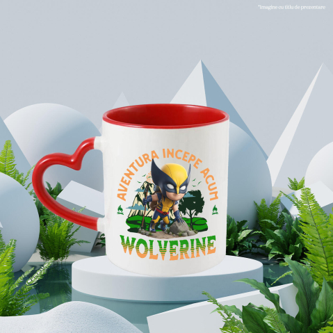 Cana Cu Drumetii Disney alături de Wolverine, Ceramica, 330ML [1]