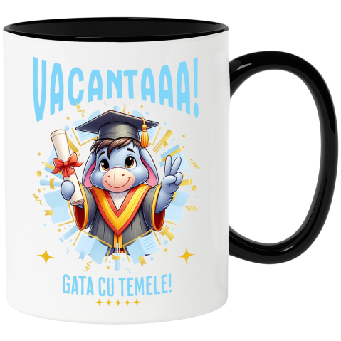Copii - Cana Cu Eeyore si Visele de Vacanta, Ceramica, 330ML