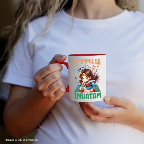 Cana Cu Explorari si Zambete cu Wonder Woman, Ceramica, 330ML [2]