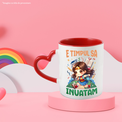 Cana Cu Explorari si Zambete cu Wonder Woman, Ceramica, 330ML [3]