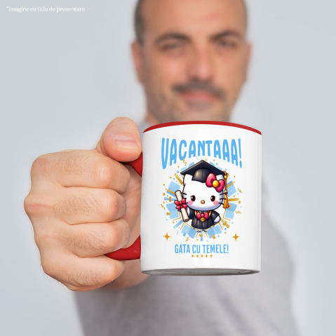 Cana Cu Explorari Vesel cu Hello Kitty si Diplome, Ceramica, 330ML [1]