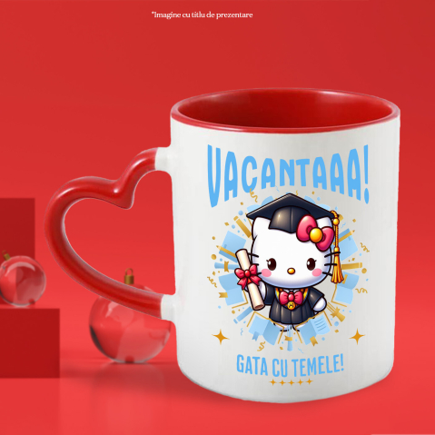 Cana Cu Explorari Vesel cu Hello Kitty si Diplome, Ceramica, 330ML [2]