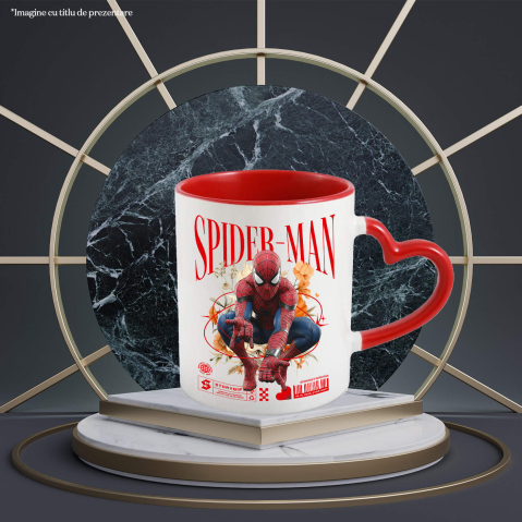 Cana Cu Flori Disney și Puterea lui Spiderman, Ceramica, 330ML [2]