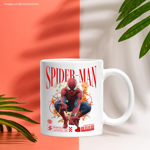Cana Cu Flori Disney și Puterea lui Spiderman, Ceramica, 330ML [3]