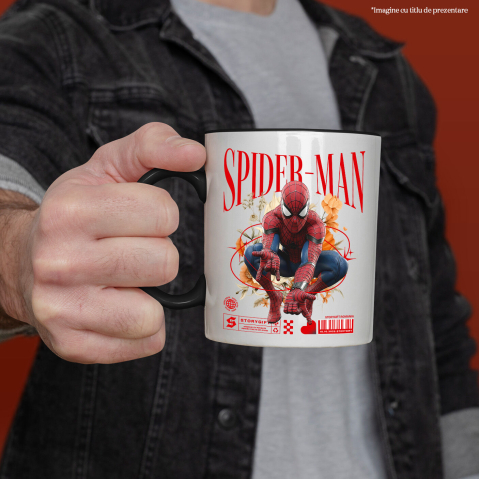 Cana Cu Flori Disney și Puterea lui Spiderman, Ceramica, 330ML [1]