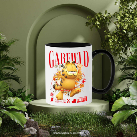 Cana Cu Flori Disney și Râsul lui Garfield, Ceramica, 330ML [3]