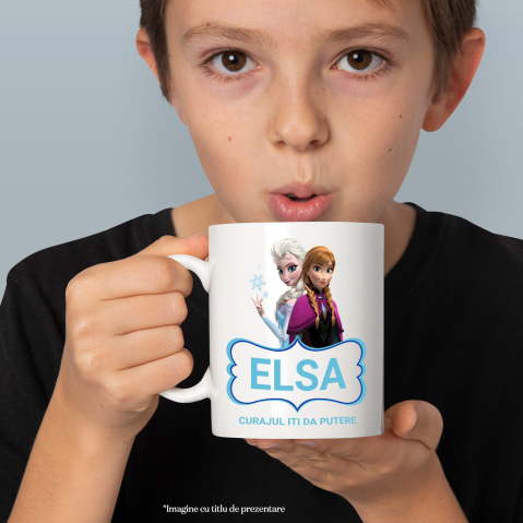 Cana Cu Frozen - Elsa Magie de surori, Ceramica, 330ML [2]