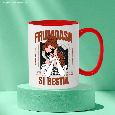 Cana Cu Frumoasa si Bestia - Cadoul Fermecat, Ceramica, 330ML [3]