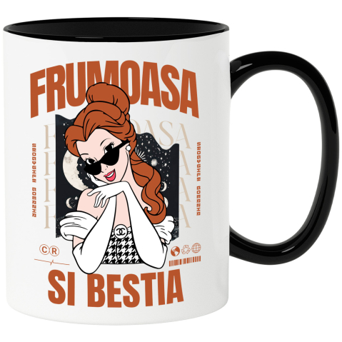 Desene Animate - Cana Cu Frumoasa si Bestia - Cadoul Fermecat, Ceramica, 330ML