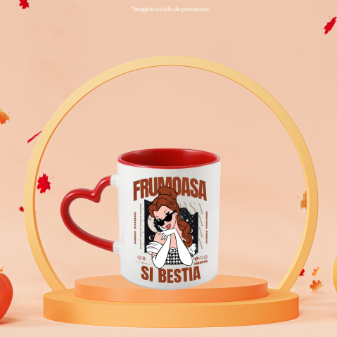 Cana Cu Frumoasa si Bestia - Cadoul Fermecat, Ceramica, 330ML [1]