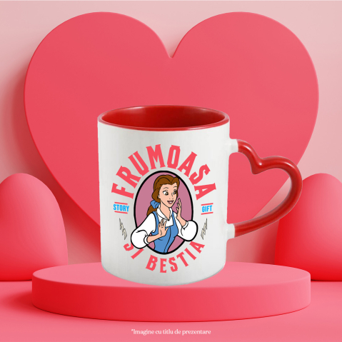 Cana Cu Frumoasa si Bestia - In Oglinda Fermecata, Ceramica, 330ML [3]